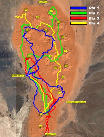 Mapa de recorridos